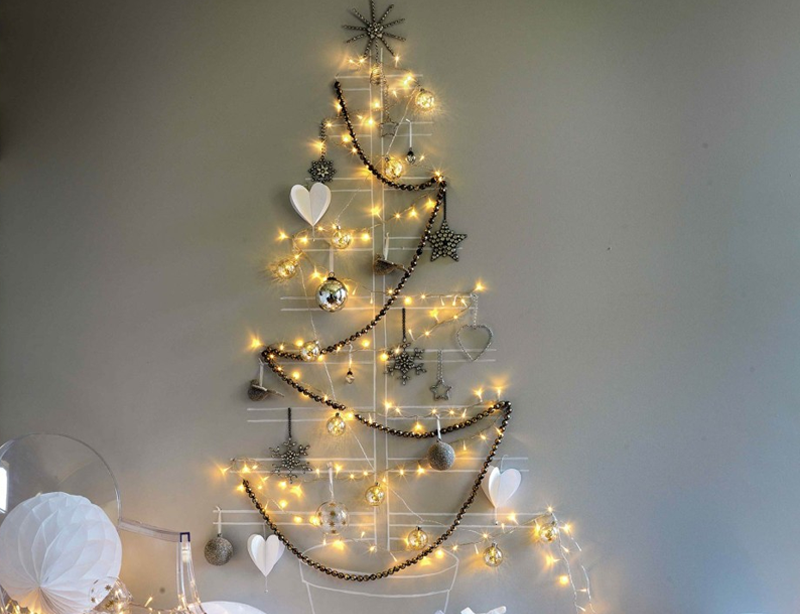 Árvore de Natal de parede: faça você mesma!