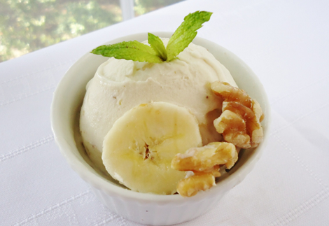 Receita: sorvete de banana funcional